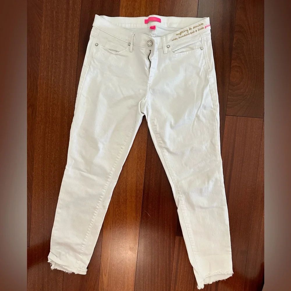 White Lilly Pulitzer jeans - Picture 1 of 6